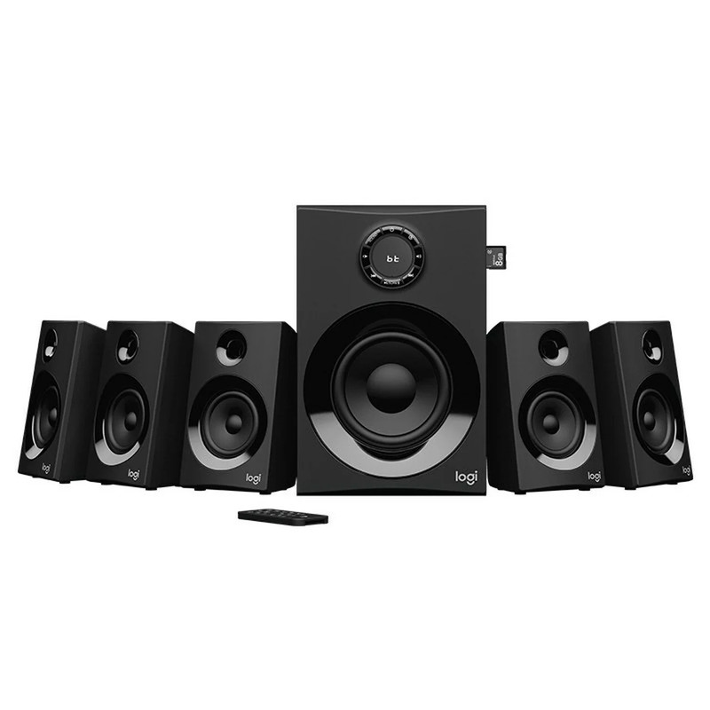 Logitech Z607 5.1 Surround Sound Speaker System with Bluetooth - Black - مكبر صوت